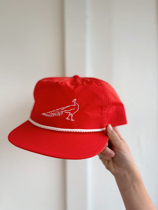 Fire Peacock Golf Hat
