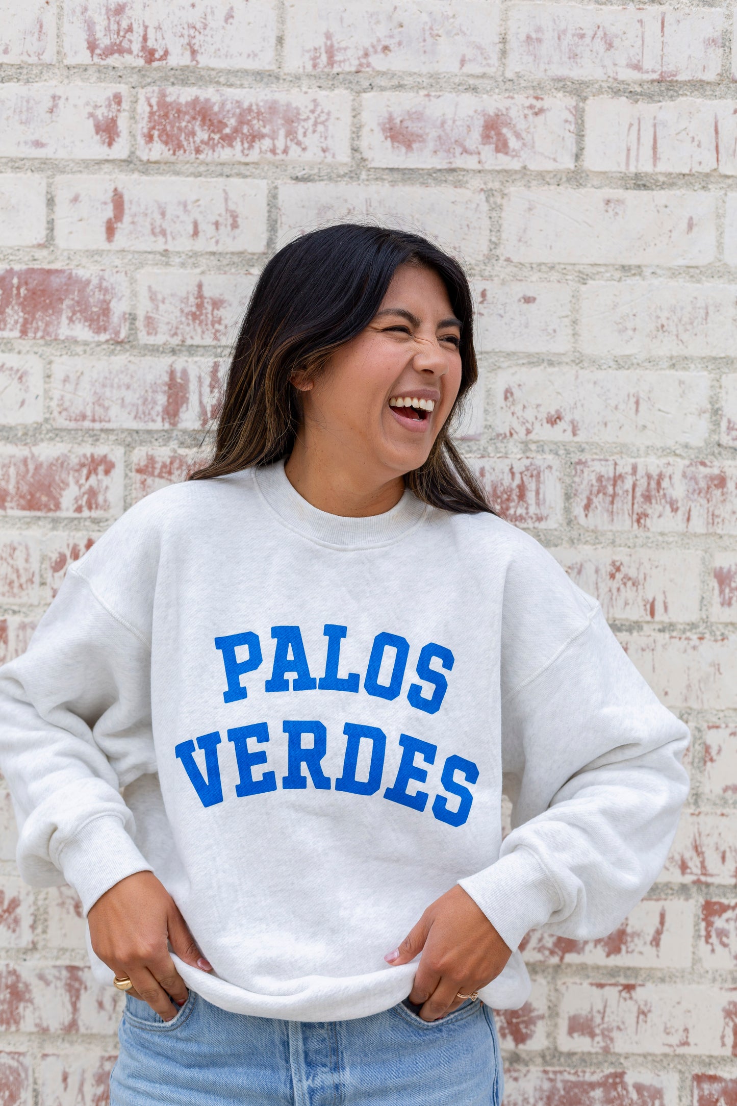 Heather Gray-Bae Classic Crew Sweatshirt