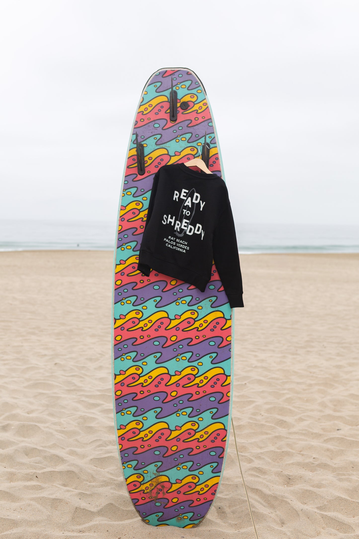 Kids Ready to Shreddy Sweatshirt in BLACK